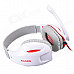 SADES SA-808 USB 2.0 Gaming Headset w/ Microphone - White (3.5mm Plug / USB2.0 Plug / 220cm-Cable)