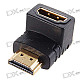 Gold Plated Right-angle HDMI Male to Female Adapter/Converter