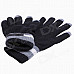 Chthi YMX-B2 Bluetooth Talking Warm Knitted Winter Gloves w/ Speaker for Cellphone - Black Grey