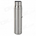 Stylish Refillable Blue Frame Butane Lighter w/ Lock - Silver