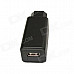 RT301 Electric Motorcycle Charger USB 5V 1A for Mobile Phone - Black (30~120V)