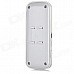 Bluetooth V3.0 + EDR Car Hands-free Speaker - White + Silver