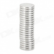 12 x 2mm Round NdFeB Magnets - Silver (20 PCS)