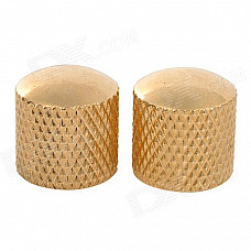 ZEA-YQ-02 Iron + Plastic Guitar Volume Knobs - Golden (2 PCS)