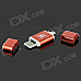 2-in-1 OTG USB Micro SD / TF Card Reader - Red + White
