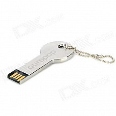 Ourspop U516 Key Style USB 2.0 Flash Driver Disk - Silver (32GB)
