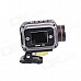 ESER F24 HD 2.0 MP CMOS Portable Outdoor Sport Waterproof Camcorder - Black + Silver