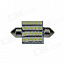 Festoon 36mm 2.4W 200lm 24 x SMD 1210 LED White Light Car Reading / Roof / Dome Lamp - (12V / 2 PCS)