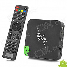 HD18T2 DVB-T2 Dual Core Android 4.2.2 Google TV Box Player w/ 1GB RAM / 8GB ROM - Black