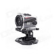 ESER F22 0.8" OLED 5.0 MP CMOS Mini Portable Waterproof Sport Camcorder - Black + Red