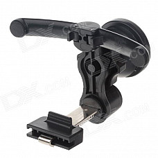 Fashionable 360 Degree Rotation GPS / Mobile Phone Holder Bracket - Black