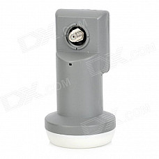 SR-320 Universal Dual Polarization Ku Waveband LNB for Digital Receiver - White + Grey