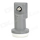 SR-320 Universal Dual Polarization Ku Waveband LNB for Digital Receiver - White + Grey