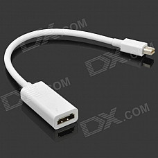 Mini DisplayPort DP Male to HDMI Female Adapter Cable - Black/White