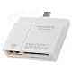 OT-3268 Micro USB USB 2.0 SD(HC) / MMC / MSTF / M2 Card Reader - White (32GB)