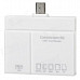 OT-3268 Micro USB USB 2.0 SD(HC) / MMC / MSTF / M2 Card Reader - White (32GB)