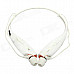 LG HBS-700 Bluetooth V2.1 Wireless Stereo Headset Headphone w/ Microphone - White + Orange