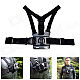 Fat Cat High Comfortable Elastic Adjustable Chest Mount w/ J Hook for Gopro Hero 4/3+/3/2/1/SJ4000