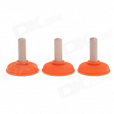 81195 Multi-fonction Plunger Shaped Refrigerator Magnets - Orange (3 PCS)