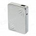 SHAYU USB Rechargeable Windproof Zinc Alloy Electronic Cigarette Lighter - Silver