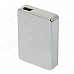 SHAYU USB Rechargeable Windproof Zinc Alloy Electronic Cigarette Lighter - Silver