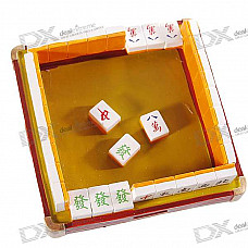 Mahjong Resin Ashtray (Yellow)