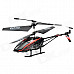 H2XD 2018 Infrared Rechargeable 3-CH R/C Helicopter w/ Gyroscope - Black + Red