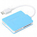 3305 Micro USB 3.0 OTG Card Reader for Samsung Galaxy N900 / N9006 / N9002 / N9009 / N9008 - Blue