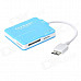 3305 Micro USB 3.0 OTG Card Reader for Samsung Galaxy N900 / N9006 / N9002 / N9009 / N9008 - Blue