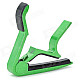 Aluminum Alloy Clip-On Quick Release Capo for Acoustic Guitar - Green