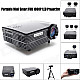 Geekwire LP-5B Portable FHD 1080P LED Projector w/ HDMI,VAG,USB 2.0, AV, SD - Piano Black (EU Plug)