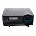 Geekwire LP-5B Portable FHD 1080P LED Projector w/ HDMI,VAG,USB 2.0, AV, SD - Piano Black (EU Plug)