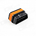 Vagte l Super Mini iCar2 Vehicle Wi-Fi OBD-II Code Diagnostic Tool / Clearer - White + Orange