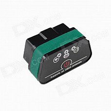 Vagte l Super Mini iCar2 Vehicle Wi-Fi OBD-II Code Diagnostic Tool / Clearer - White + Green