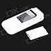 1.2" LCD Portable Media Player Speaker w/ FM / TF / USB - White + Black + Multi-Colored