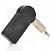 EDUP EP-B3511 Mini Portable 3.5mm Input Bluetooth V3.0 Audio Receiver w/ HF Call + MIC - Black