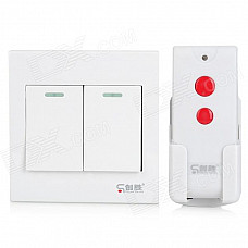 Press 2-Wire Remote Switch w/ Remote Controller - White (1 x 23A)