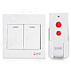 Press 2-Wire Remote Switch w/ Remote Controller - White (1 x 23A)