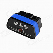 Vgate New Super Mini iCar2 Vehicle Wi-Fi OBD-II Code Diagnostic Tool / Clearer - Black + Blue