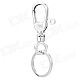 Stainless Steel Keychain - Silver White