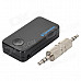 Rechargeable Bluetooth V2.1 Music Transmitter w/ 3.5mm / Micro USB - Black