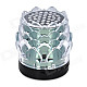 JHW-238 Lotus Seed Style Portable Media Player Speaker w/ TF / FM - Black + Transparent