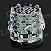 JHW-238 Lotus Seed Style Portable Media Player Speaker w/ TF / FM - Black + Transparent