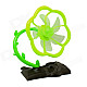 Plum Blossom Tree Style 5-Blade 2-Mode USB Fan - Brown + Green