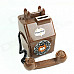 Retro Telephone Design ABS Coin Bank - Brown + White