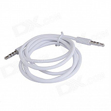 Eastor 3.5mm Male to Male Car Aux Audio Cable - White (120cm)