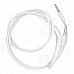 Eastor 3.5mm Male to Male Car Aux Audio Cable - White (120cm)