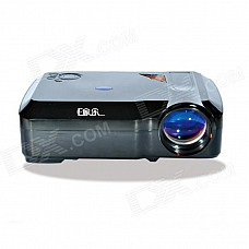 EJIALE HD 1080P 2200lm LCD Home Theater Projector w/ 3 x HDMI + 2 x USB + VGA + AV In / Out - Black