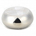 Drum Shaped Stainless Steel Ashtray w/ Cover - Silver