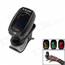 SWIFF A8 Clip-on Mini Tuner - Black (1 x CR2032)